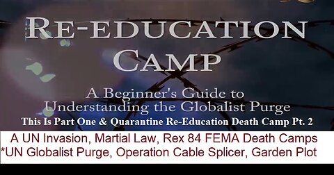 UN Invasion, Martial Law, Rex 84 Death Camps, Globalist Purge, Operation Cable Splicer