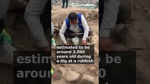 Ancient Mummy Discovered at Peruvian Rubbish Dump Site #reels #short #shorts