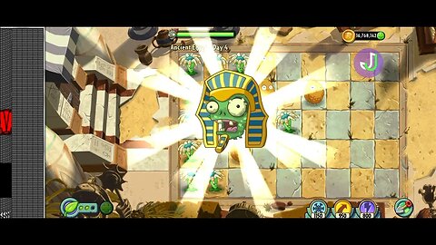 Complete Plants vs Zombies 2 - Ancient Egypt Full Stage in One Go