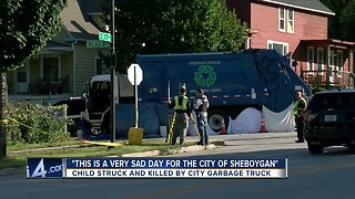 A boy dies after being hit by a garbage truck in Sheboygan