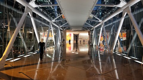 Link Bridge with beautiful structure system in Taikoo Place, Hong Kong