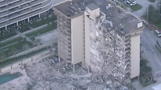 Partial building collapse near Miami Beach