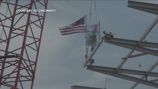 FC Cincy topping out ceremony for new stadium