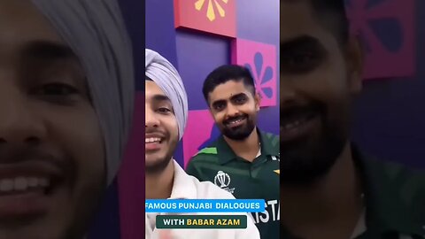 Babar azam Speaking Punjabi #babarazam #cricket #worldcup2023