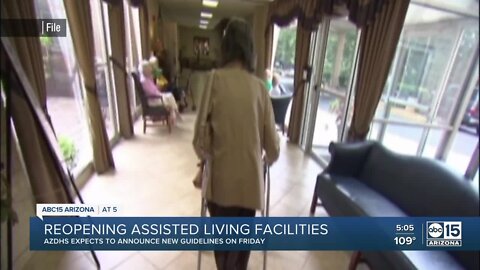 Reopening assisted living facilities in Arizona