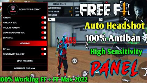 100% Antiban OB35 Headshot VIP PANEL New Panel After Update FF + FF Max #ff #freefirehack