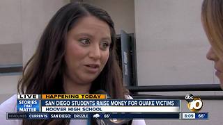 San Diego students raise money for quake victims