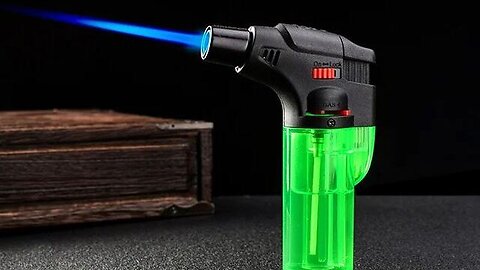 I bought this Cigarette Jet Flame Blow Gun Thrower Torch Barbeque Lighter for camping
