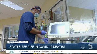 States see rise in COVID-19 deaths