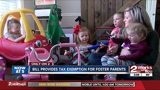 bill provides tax exemption for foster parents