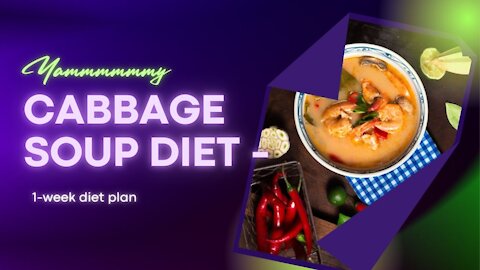 Cabbage Soup Diet 1 week diet plan