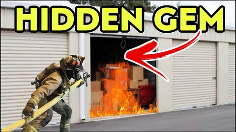 HIDDEN GEM in back of JAILED FIREMEN'S STORAGE ! abandoned storage wars adventure treasure hunting