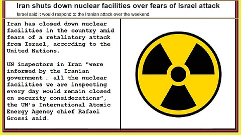 Iran shuts down nuclear facilities over fears of Israel attack