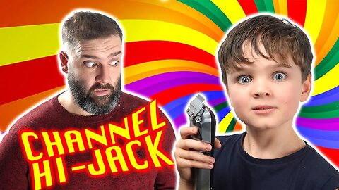 8 year old Barber PRANKS his Dad!!! One Minute Barber Channel gets HI-JACKED!!