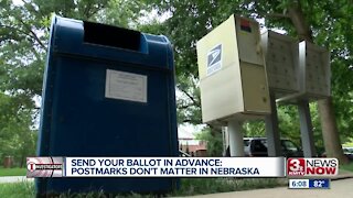 Your mail-in ballot must arrive by election day in Nebraska