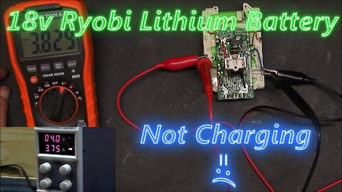 016 - 18V Ryobi Lithium Battery Not Charging - Teardown and Repair