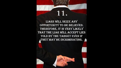 Deception Tip 11 - Accepting Lies