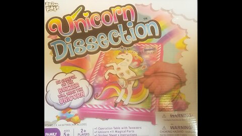 Unicorn Dissection board game (2020, Anker Play) -- What's Inside