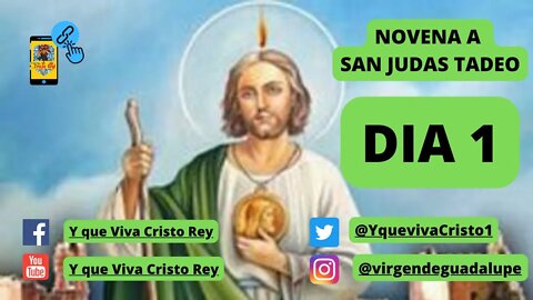 NOVENA SAN JUDAS TADEO DIA 1: 28 de Octubre, San Juditas #SanJudas #SanJuditas #SanJudasTadeo