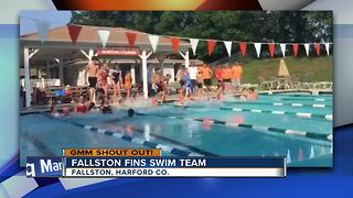 Fallston Fins Swim Team says Good Morning Maryland