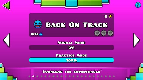 Geometry Dash Level 02 Back On Track Attempt 1