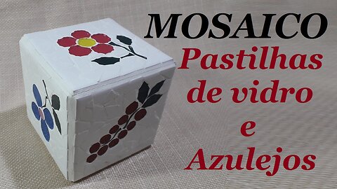 MOSAICO COM PASTILHAS DE VIDRO E AZULEJOS - FAÇA VOCÊ MESMO - @lucibuzo