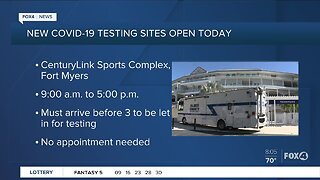 Additional testing sites open