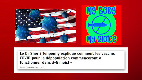 COVID/ Les vaccins ARNm débuteront "la dépopulation" dans 3-6 mois / Dr.Sherri Tenpenny ! (Hd 720)