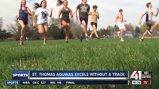 Even without a track, St. Thomas Aquinas team on a mission