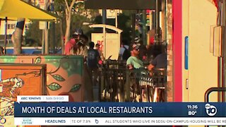 Month of deals at local restaurants