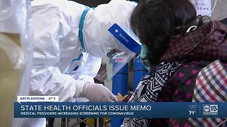 State health officials issue memo for coronavirus screenings