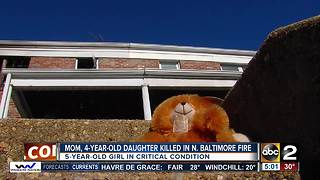 Woman, 4-year-old killed in NE Baltimore house fire