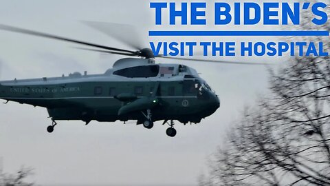 The Bidens head to Walter Reed hospital and I chase Marine One all over town.