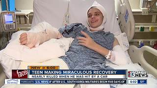 Teen making miraculous recovery after being hit, dragged by car