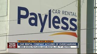 Payless Car Rental gets "F" Rating by BBB