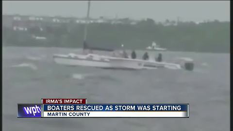 Boaters rescued by deputies during Irma