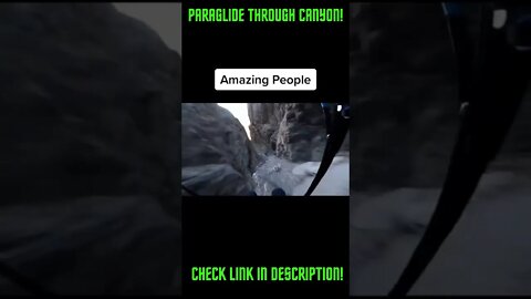 Paragliding Through The Canyon! #Shorts #Youtube #ExtremeSports #Paraglide #Paragliding Paraglider