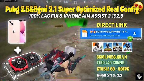 Pubg2.5,Bgmi Lag Fix Config 2.1,🔥Unlock 60 Fps+Super Smooth,Pubg Kr+Gl+Bgmi,New Config Pubg 2.5,2.1