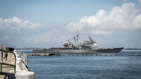 As Hurricane Florence Rolls In, The Navy Ships Out