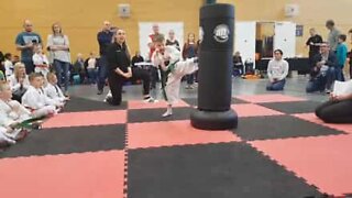 Bullied amputee boy learns taekwondo