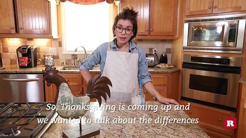 Thanksgiving for moms vs. Thanksgiving for dads with Elissa the Mom | Rare Life