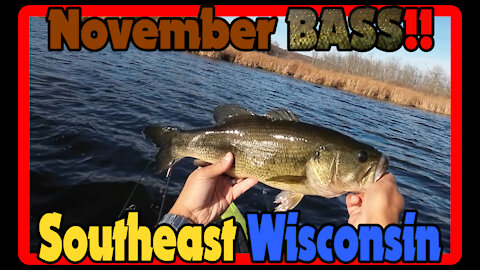 November Kayak Bass Fishing in Wisconsin with the Motorized Native Falcon 11
