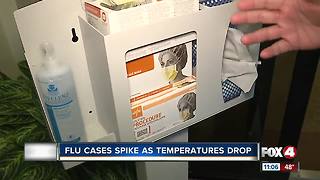 Flu cases spike as temperatures drop