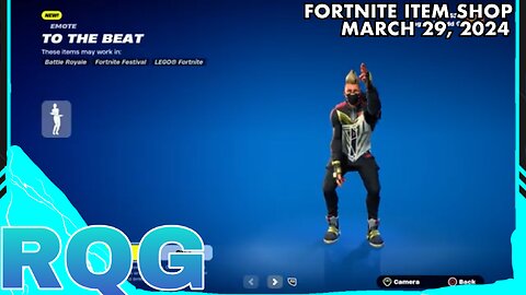 "NEW" TO THE BEAT ICON EMOTE+MARSHMELLOW IS BACK! FORTNITE ITEM SHOP (March 29, 2024)