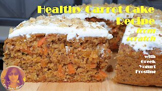 Healthy Carrot Cake Recipe from Scratch | Wheat Flour Carrot Cake Recipe Easy | RICE COOKER CAKES