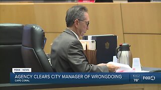 Agency clears city manager of wrongdoing