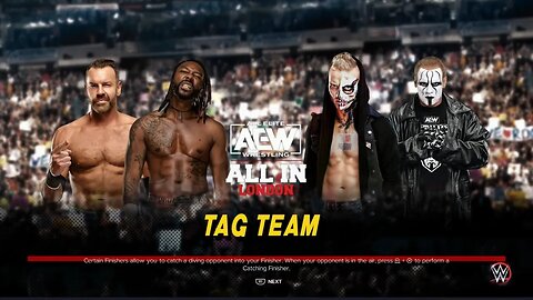 AEW All In 2023 Darby Allin & Sting vs Swerve Strickland & Christian Cage