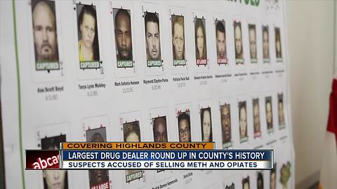 Highlands County Sheriff's Office makes largest dealer round-up arrest in county's history