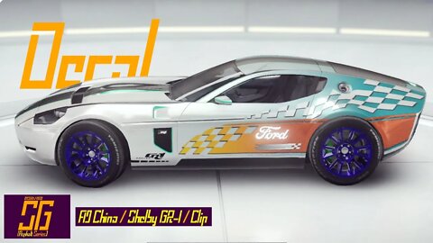 [Asphalt 9 China (A9C/狂野飙车9)] Ford Shelby GR-1 Decal with Glow Font | Electric Season (Full Clip)