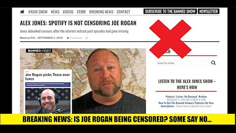 Is Joe Rogan being censored.